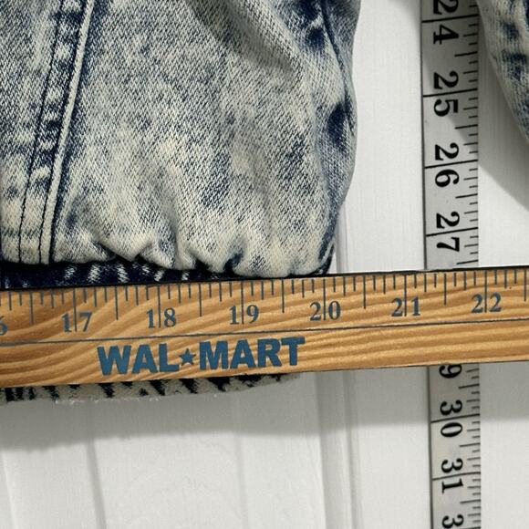 Vintage Acid Wash Denim Jean Bomber Jacket Y2K Ruth Douglas Floral Size Medium - Picture 13 of 15